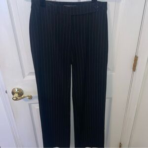 Yank American black pinstripe pants size 3/4 office siren aesthetic